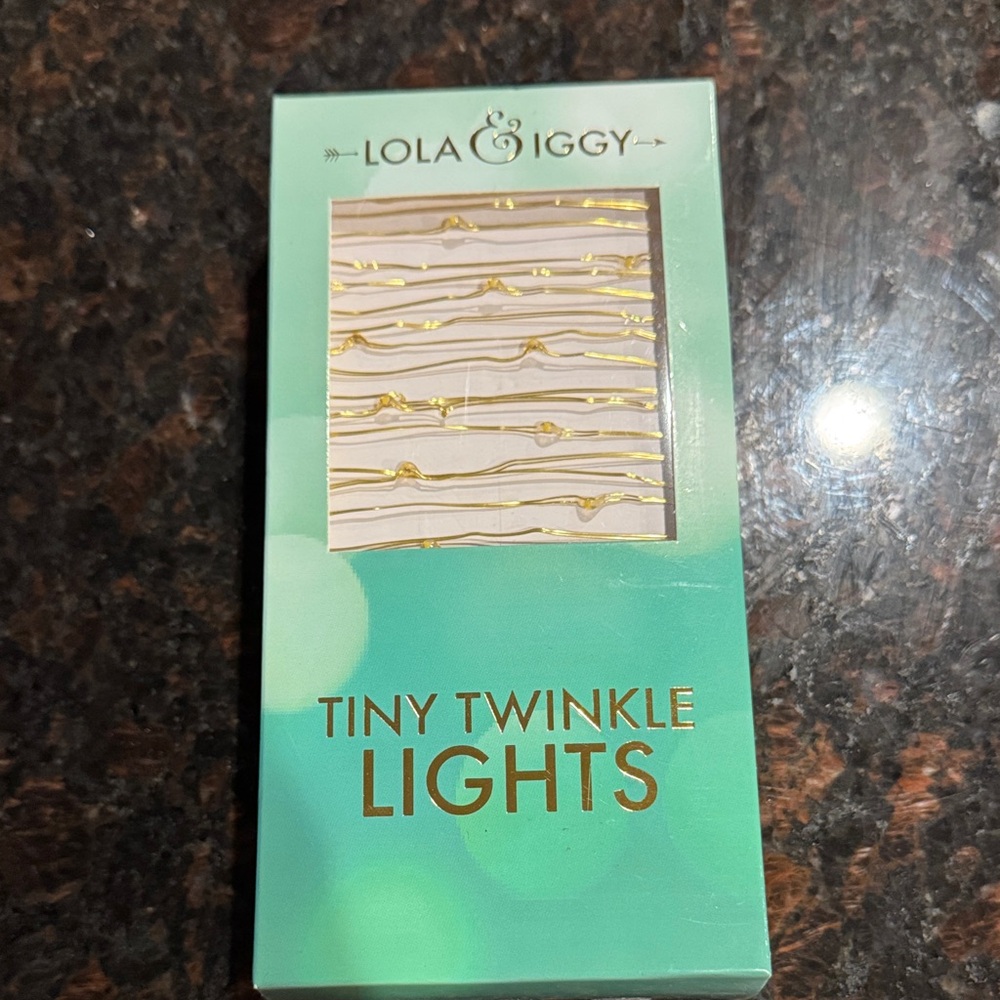 Lola & Iggy Tiny Twinkle Lights Gold 2 Boxes New